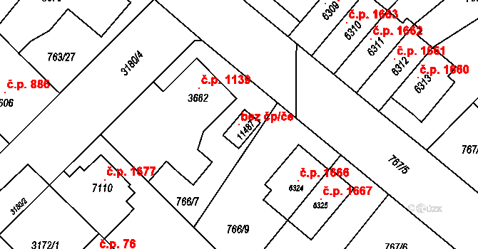 Pardubice 102057818 na parcele st. 11487 v KÚ Pardubice, Katastrální mapa