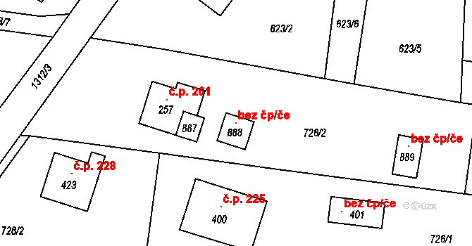 Frýdlant nad Ostravicí 119103818 na parcele st. 888 v KÚ Nová Ves u Frýdlantu nad Ostravicí, Katastrální mapa