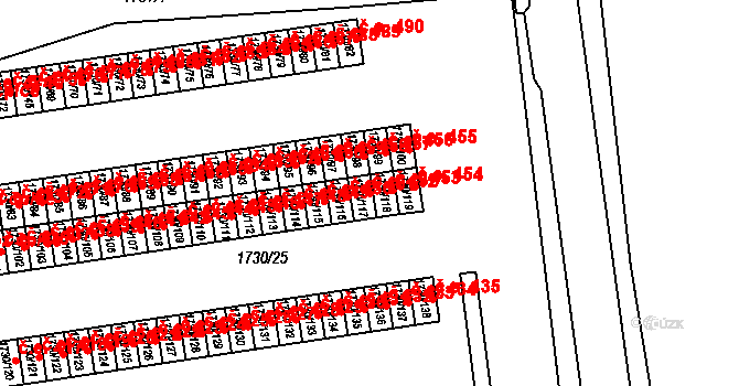 Miřetice u Klášterce nad Ohří 452, Klášterec nad Ohří na parcele st. 1730/117 v KÚ Miřetice u Klášterce nad Ohří, Katastrální mapa
