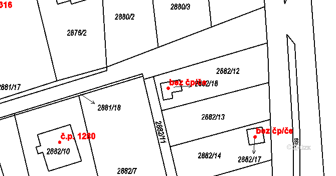 Frýdlant nad Ostravicí 42963818 na parcele st. 2882/18 v KÚ Frýdlant nad Ostravicí, Katastrální mapa