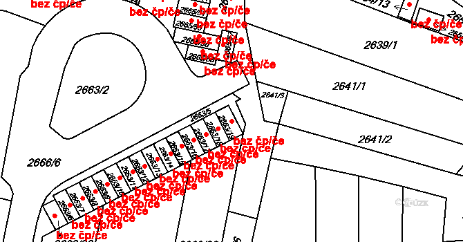 Moravská Třebová 46562818 na parcele st. 2663/19 v KÚ Moravská Třebová, Katastrální mapa