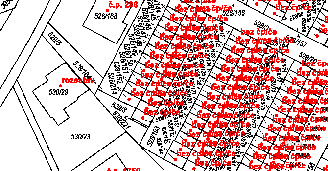 Chotěboř 49901818 na parcele st. 528/140 v KÚ Chotěboř, Katastrální mapa