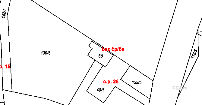 Světlá nad Sázavou 121535819 na parcele st. 66 v KÚ Radostovice u Lipničky, Katastrální mapa