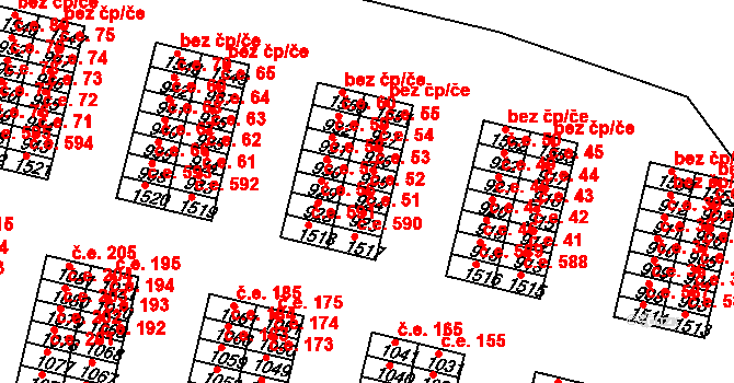 Řetenice 52, Teplice na parcele st. 924 v KÚ Teplice-Řetenice, Katastrální mapa