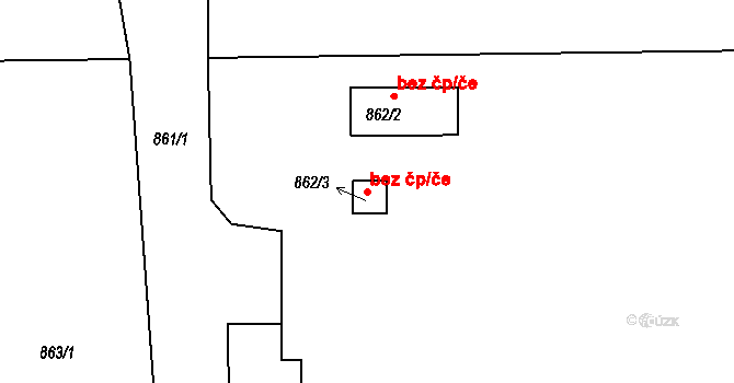 Klášterec nad Ohří 48856819 na parcele st. 862/3 v KÚ Vernéřov, Katastrální mapa