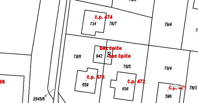 Černilov 93661819 na parcele st. 942 v KÚ Černilov, Katastrální mapa