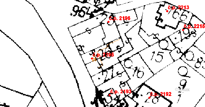 Podlusky 2195, Roudnice nad Labem na parcele st. 26 v KÚ Podlusky, Katastrální mapa