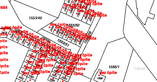 Opava 39462820 na parcele st. 2068 v KÚ Kateřinky u Opavy, Katastrální mapa
