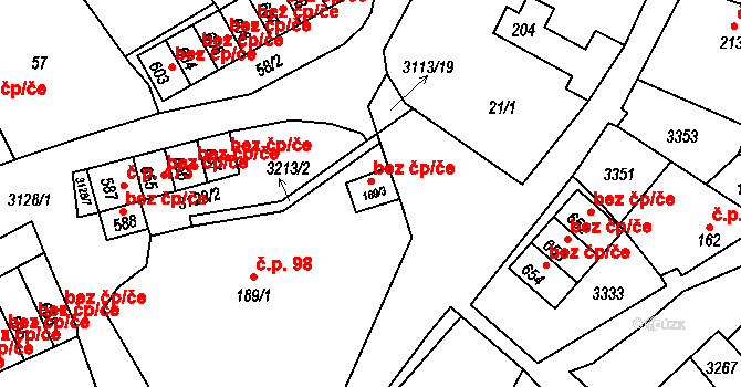 Bečov nad Teplou 39653820 na parcele st. 189/3 v KÚ Bečov nad Teplou, Katastrální mapa