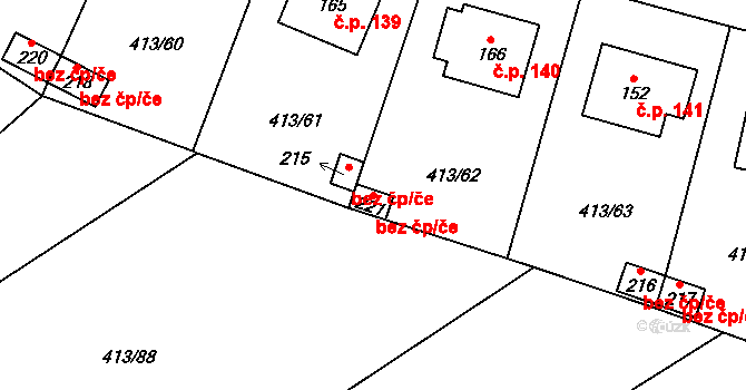 Kovářov 39960820 na parcele st. 221 v KÚ Kovářov, Katastrální mapa