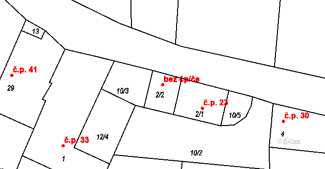 Kardašova Řečice 42759820 na parcele st. 2/2 v KÚ Nítovice, Katastrální mapa