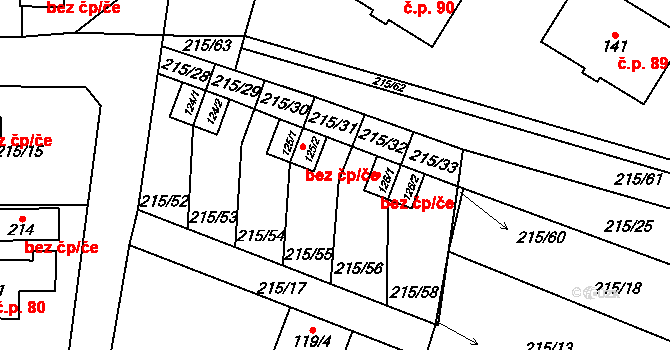 Olešná 45253820 na parcele st. 125/2 v KÚ Olešná u Pelhřimova, Katastrální mapa