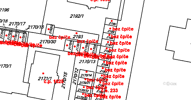 Tachov 48094820 na parcele st. 2170/5 v KÚ Tachov, Katastrální mapa