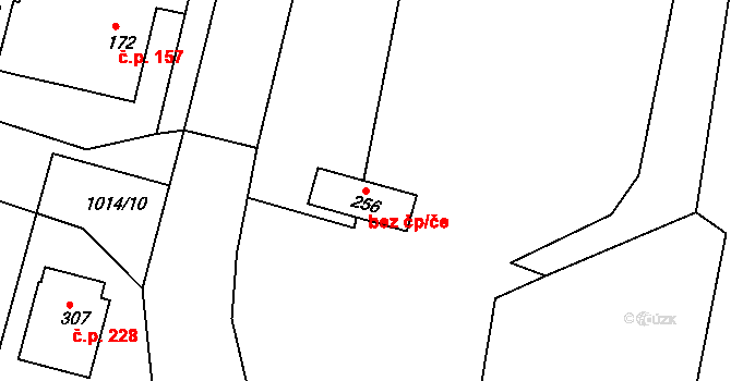 Čimelice 48511820 na parcele st. 256 v KÚ Čimelice, Katastrální mapa