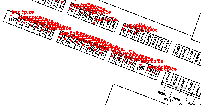Jevíčko 48528820 na parcele st. 1129 v KÚ Jevíčko-předměstí, Katastrální mapa