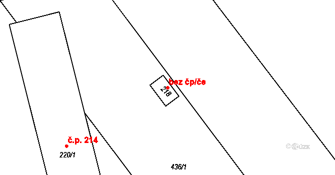 Štarnov 49292820 na parcele st. 218 v KÚ Štarnov, Katastrální mapa