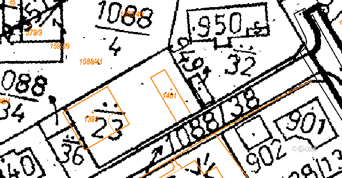 Zbraslavice 98309820 na parcele st. 1401 v KÚ Zbraslavice, Katastrální mapa