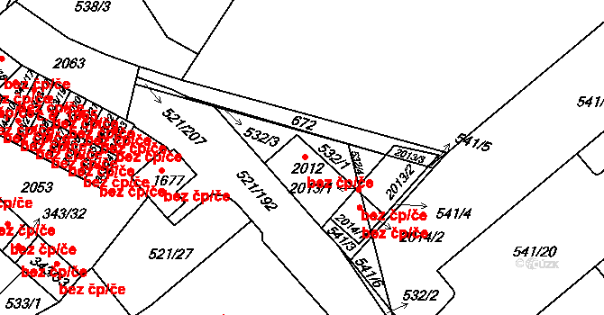 Příbram VII 526, Příbram, Katastrální mapa