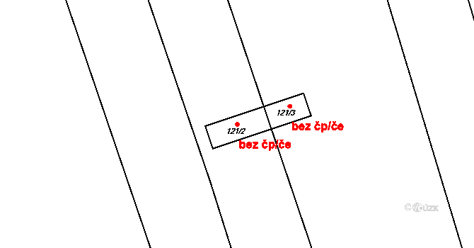 Kožichovice 38333821 na parcele st. 121/2 v KÚ Kožichovice, Katastrální mapa