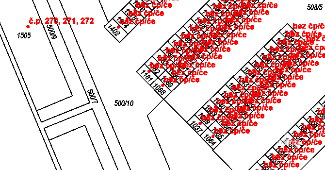 Broumov 41402821 na parcele st. 1088 v KÚ Broumov, Katastrální mapa