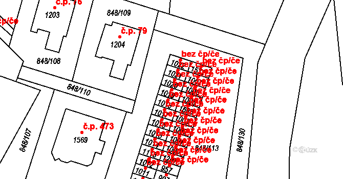 Vsetín 41671821 na parcele st. 1019 v KÚ Rokytnice u Vsetína, Katastrální mapa