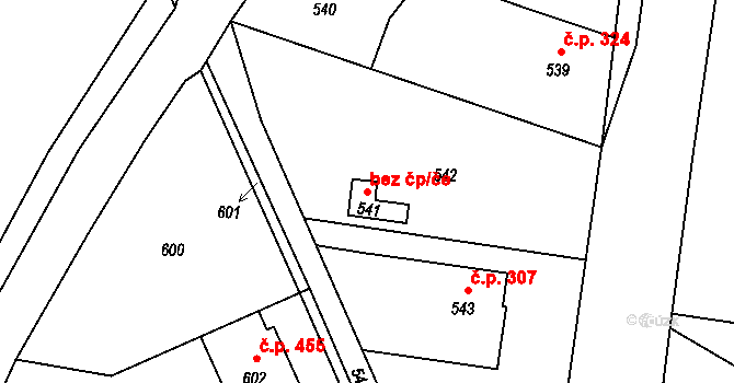 Rapotín 41798821 na parcele st. 541 v KÚ Rapotín, Katastrální mapa