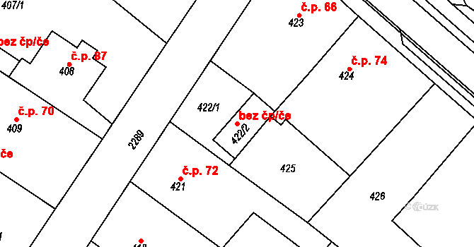 Horšovský Týn 42461821 na parcele st. 422/2 v KÚ Horšovský Týn, Katastrální mapa