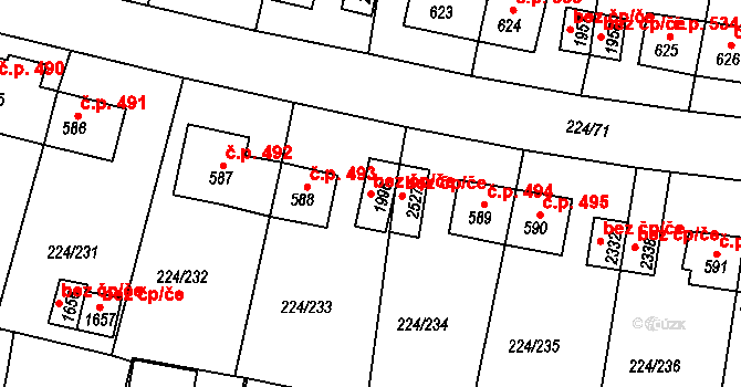 Ostrov 43210821 na parcele st. 1996 v KÚ Ostrov nad Ohří, Katastrální mapa