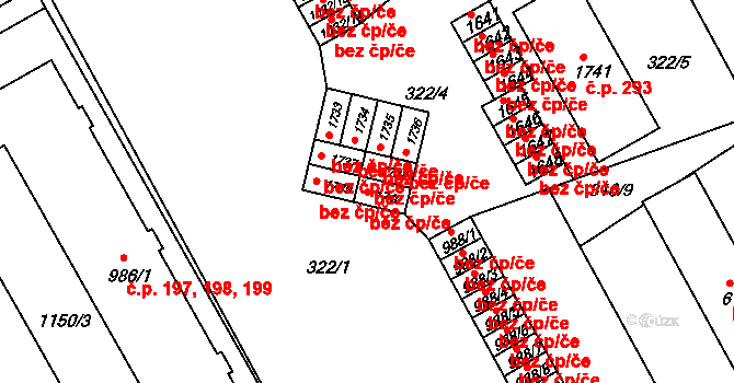 Broumov 43621821 na parcele st. 1740 v KÚ Broumov, Katastrální mapa