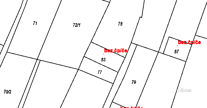 Opatov 44110821 na parcele st. 83 v KÚ Opatov na Moravě, Katastrální mapa