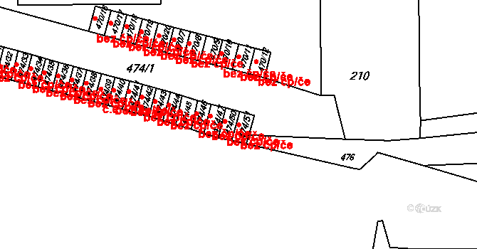Brno 45568821 na parcele st. 474/51 v KÚ Komárov, Katastrální mapa