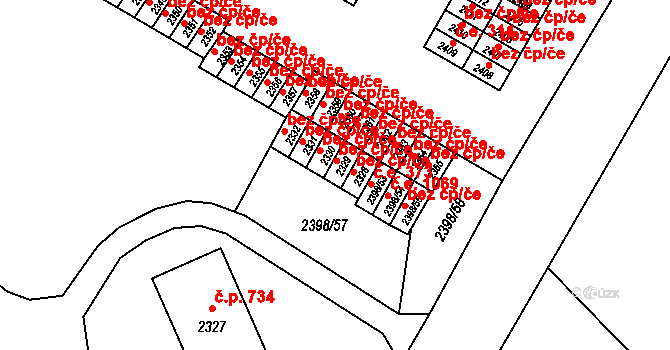 Nový Bor 45924821 na parcele st. 2329 v KÚ Nový Bor, Katastrální mapa