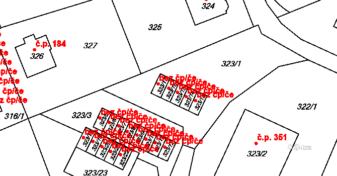 Liberec 47081821 na parcele st. 323/16 v KÚ Dolní Hanychov, Katastrální mapa