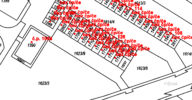 Napajedla 47854821 na parcele st. 1711 v KÚ Napajedla, Katastrální mapa
