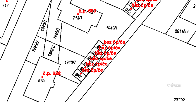 Rtyně v Podkrkonoší 49442821 na parcele st. 871 v KÚ Rtyně v Podkrkonoší, Katastrální mapa