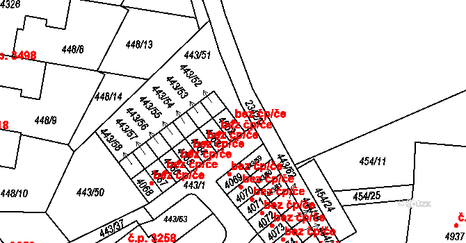 Jablonec nad Nisou 1279, Katastrální mapa