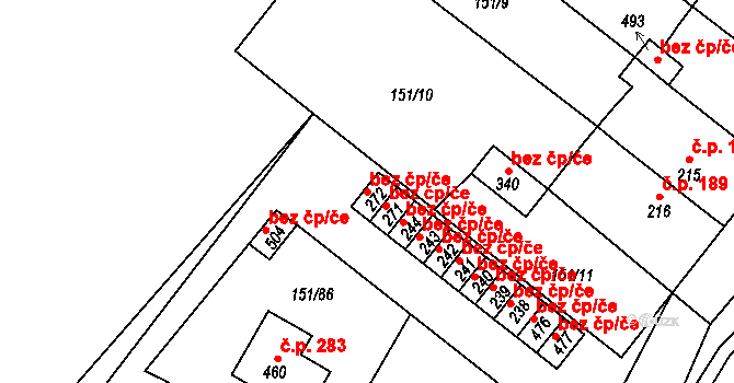 Hořepník 45255822 na parcele st. 272 v KÚ Hořepník, Katastrální mapa