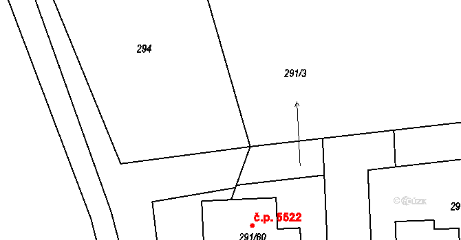 Helenín 4912, Jihlava na parcele st. 294 v KÚ Helenín, Katastrální mapa