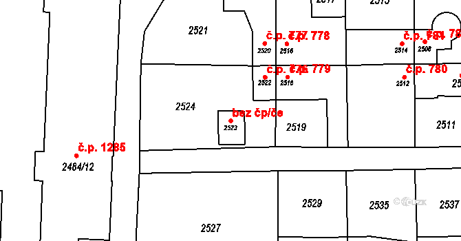 Ratíškovice 38900823 na parcele st. 2523 v KÚ Ratíškovice, Katastrální mapa
