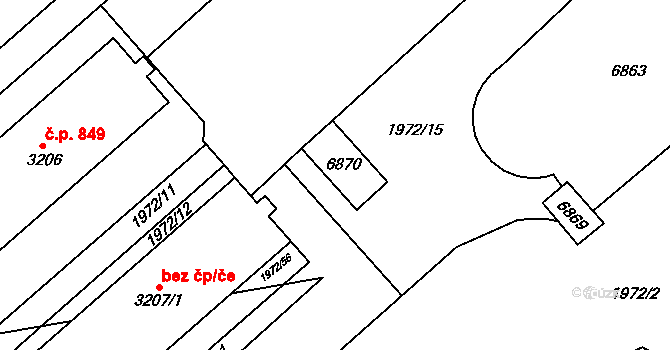 Klatovy 45223823 na parcele st. 4541 v KÚ Klatovy, Katastrální mapa