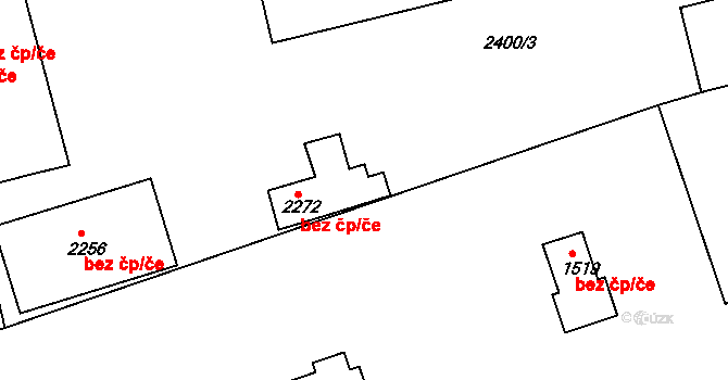 Telč 47879823 na parcele st. 2272 v KÚ Telč, Katastrální mapa