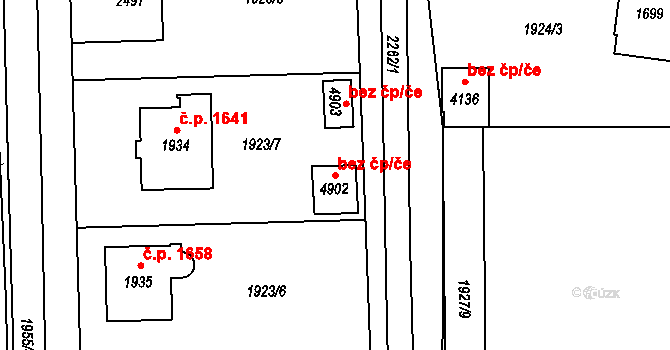 Šumperk 48498823 na parcele st. 4902 v KÚ Šumperk, Katastrální mapa
