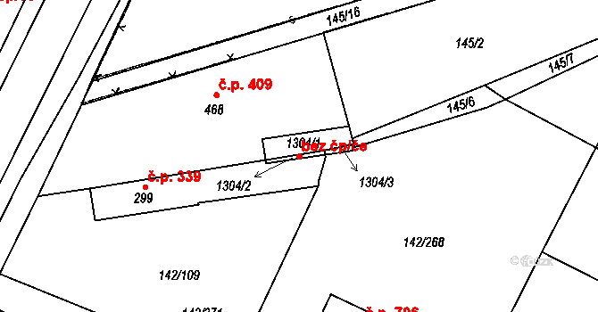 Chotěšov 100455824 na parcele st. 1304/1 v KÚ Chotěšov, Katastrální mapa