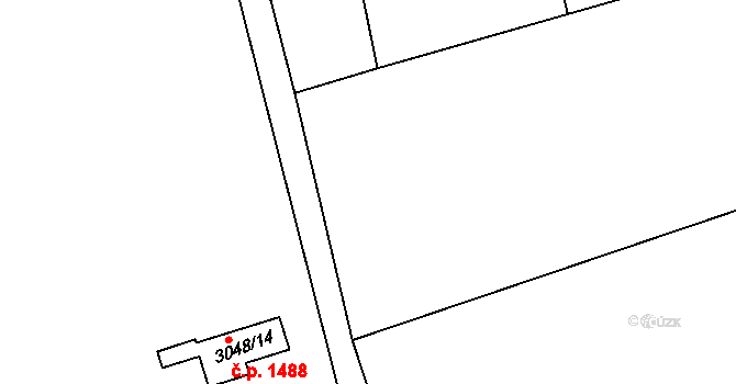 Michle 1513, Praha na parcele st. 3046/3 v KÚ Michle, Katastrální mapa