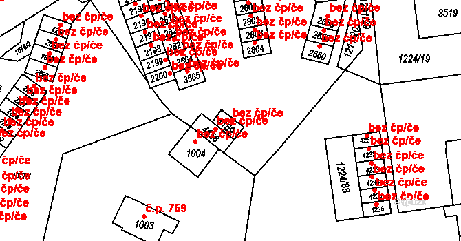 Rožnov pod Radhoštěm 45683824 na parcele st. 4159 v KÚ Rožnov pod Radhoštěm, Katastrální mapa