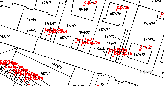 Vimperk 49056824 na parcele st. 1974/38 v KÚ Vimperk, Katastrální mapa