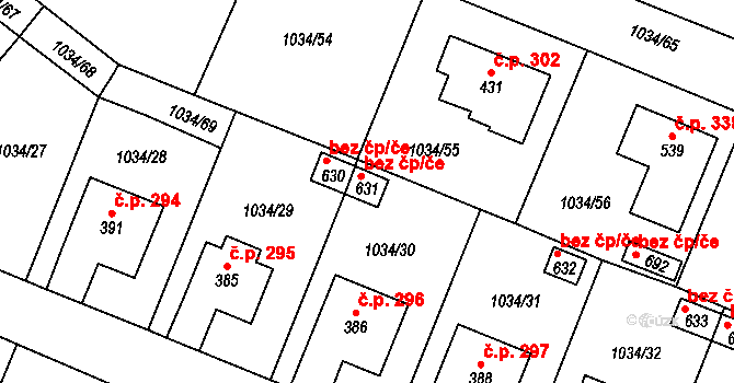 Objekt 80206824, Katastrální mapa