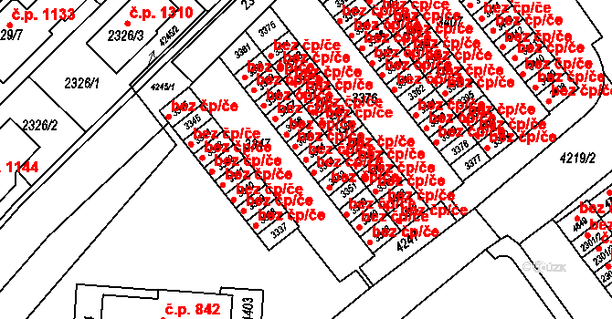 Komín 1088, Brno, Katastrální mapa