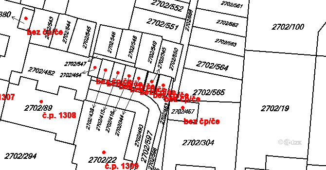 Opava 41577825 na parcele st. 2702/453 v KÚ Opava-Předměstí, Katastrální mapa