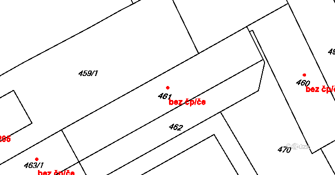 Bedihošť 47711825 na parcele st. 461 v KÚ Bedihošť, Katastrální mapa